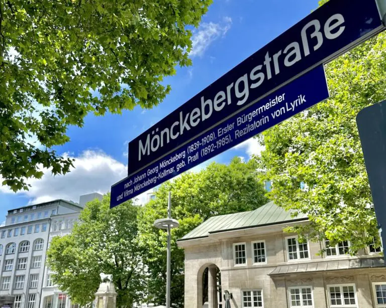 Mönckebergstraße Schild