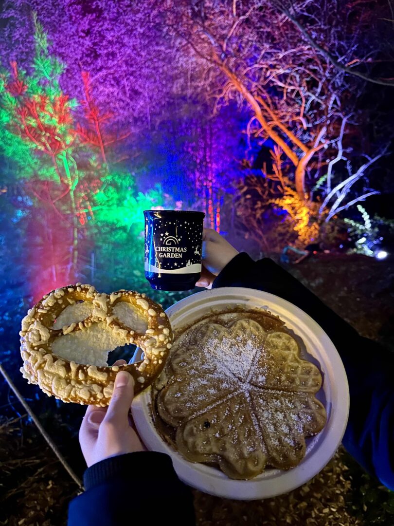 Christmas Garden Waffel und Brezel