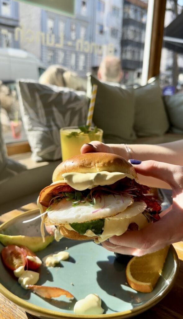 Pancake Panda Eggs Benedict