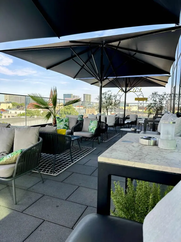 HERITAGE Rooftop Bar Hamburg Außenbereich